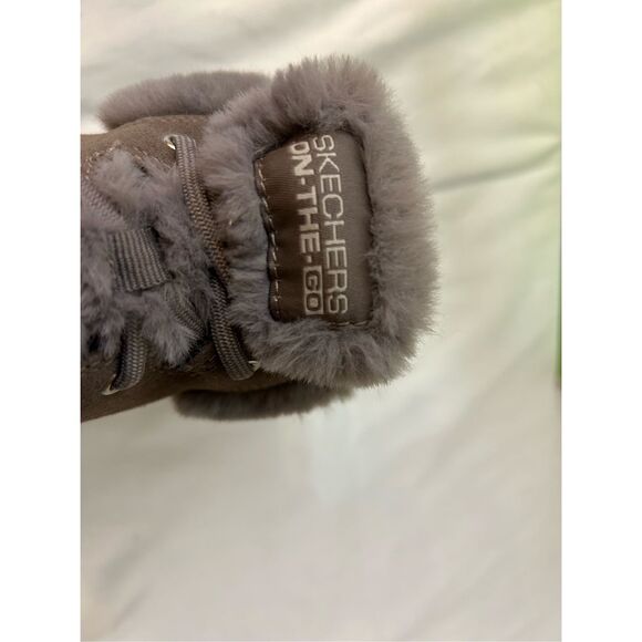 Skechers 7.5 womens boots taupe sn#14611 taupe brown Gen5 - Picture 9 of 11